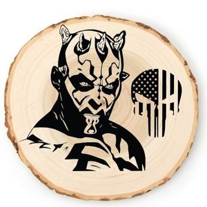 Darth Maul laser engraving